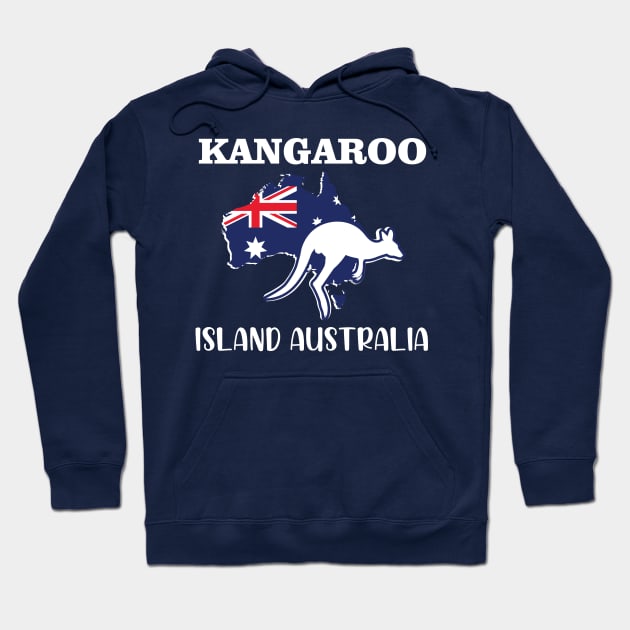 Funny Australian Kangaroo Australia Day Hoodie by printalpha-art